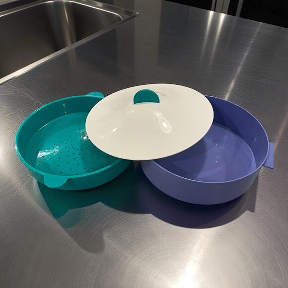 Tupperware Microsteamer Microwave Steamer Rice Veggies Cooker Large 3065A 3066A - Picture 9 of 9